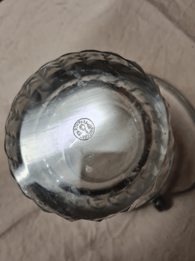 Petit seau a glaçons Baccarat vintage H11 Diam 11 cm