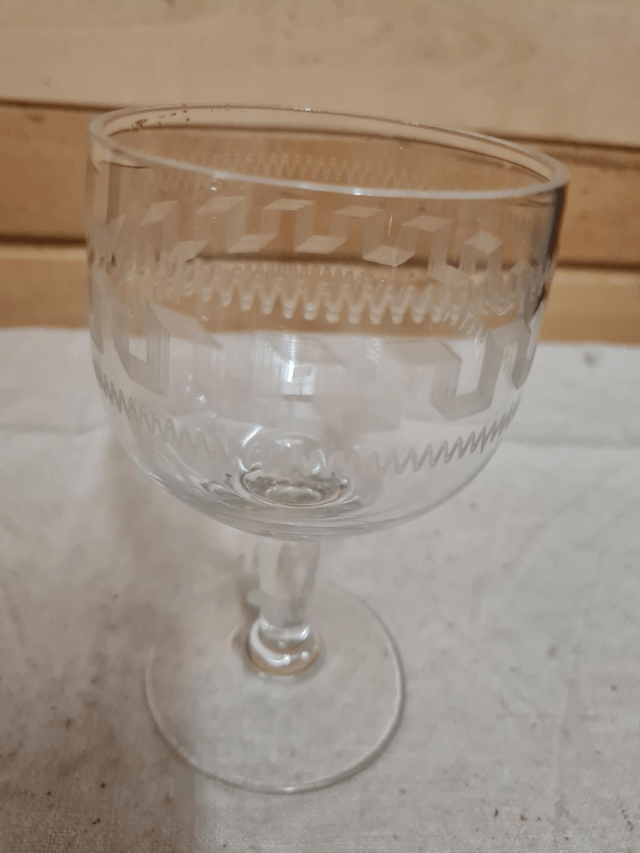 Verres vintage H 12.5 Diam 7 cm