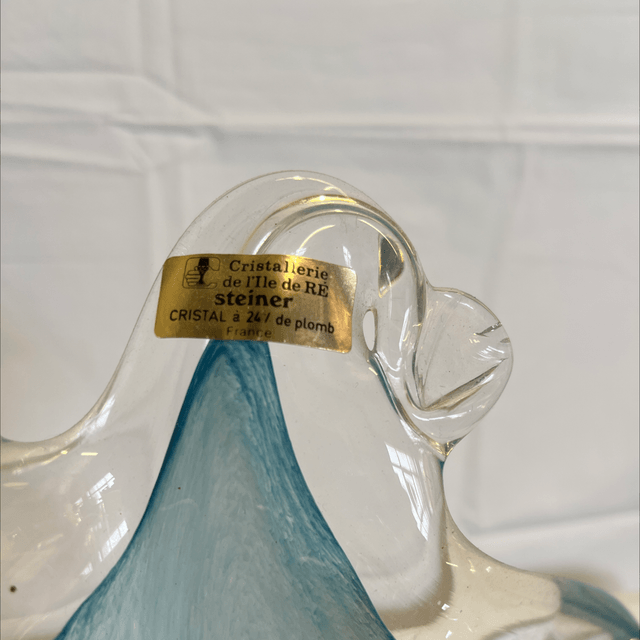 Vase en crystal de l cristallerie de lille de ré signé STEINER
