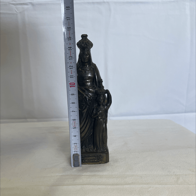 statuette St-Anne en métal 