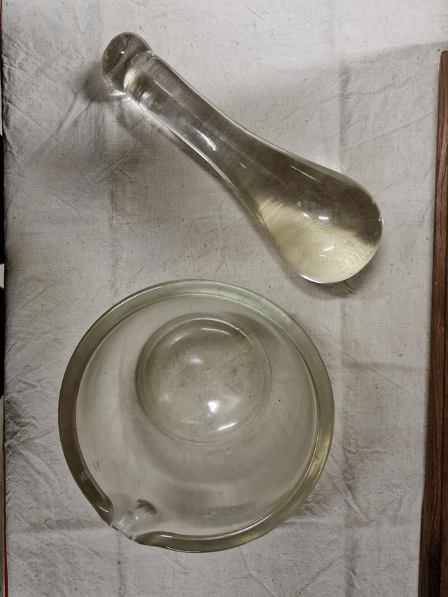 Pilon et mortier en verre 1000 cc