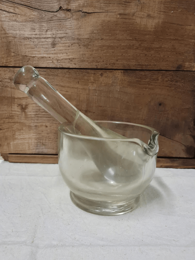 Pilon et mortier en verre 1000 cc