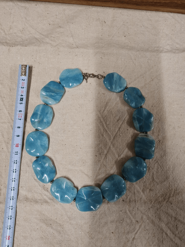 Collier de style aigue marine 