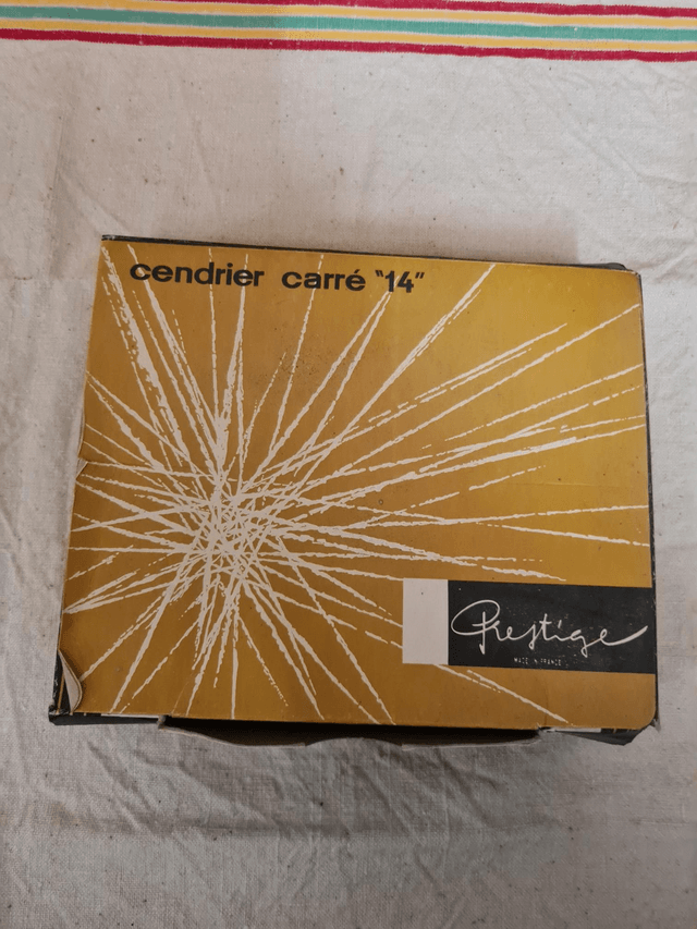 Cendrier vintage carré 14 cm