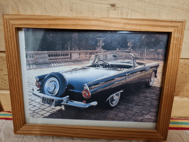 3 petits cadres voitures Anciennes