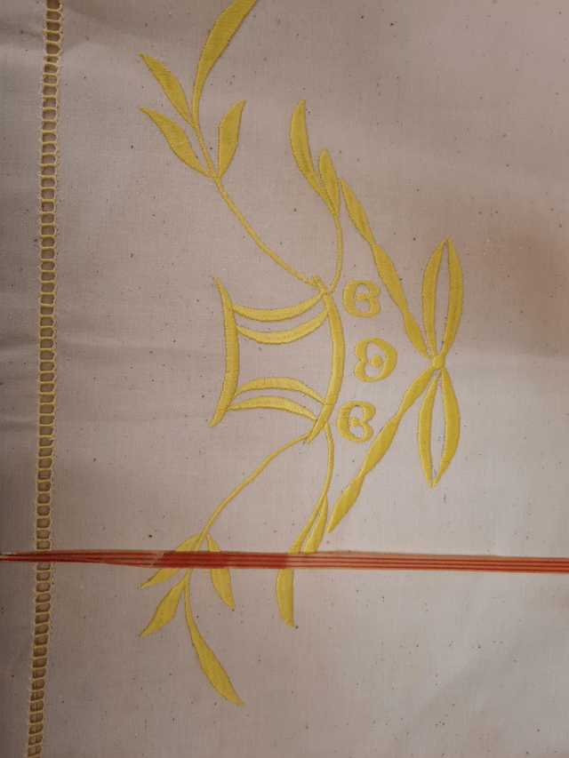 Paire de drap vintage neuf 