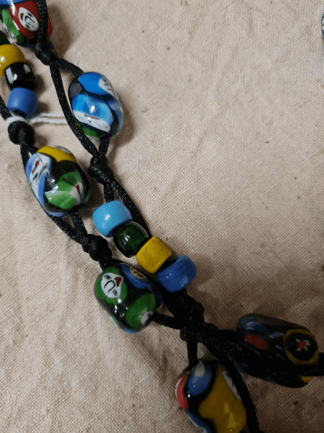Sautoir perles en verre 