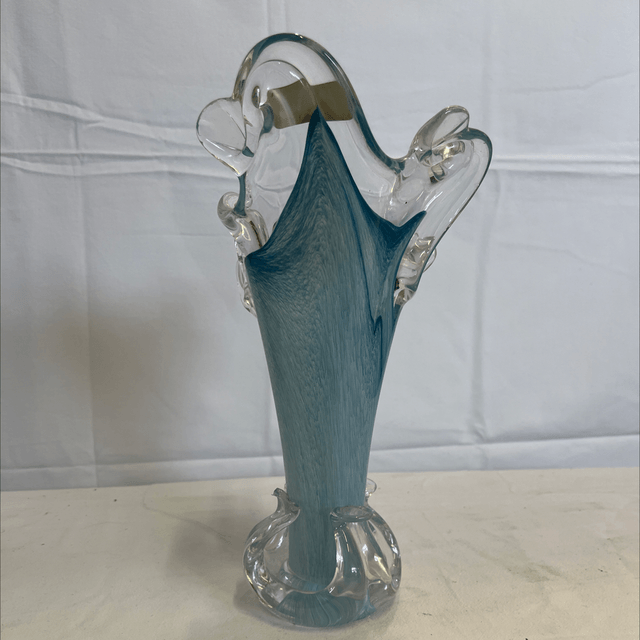 Vase en crystal de l cristallerie de lille de ré signé STEINER