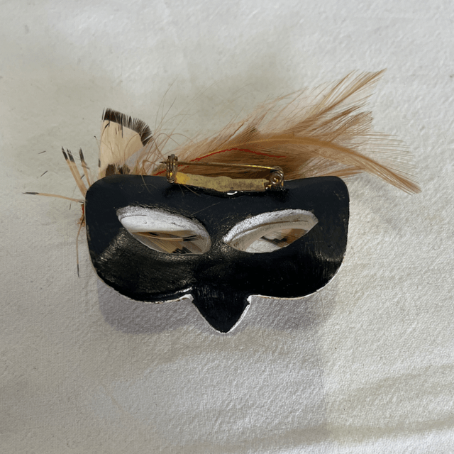 Broche Masque porcelaine 