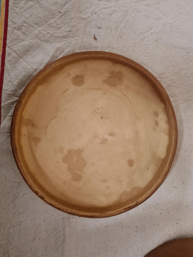 Saloir pot en grès ancien H 28 Diam 21