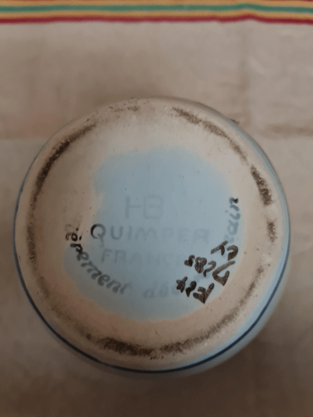 Vase quimper HB (H 16cm)
