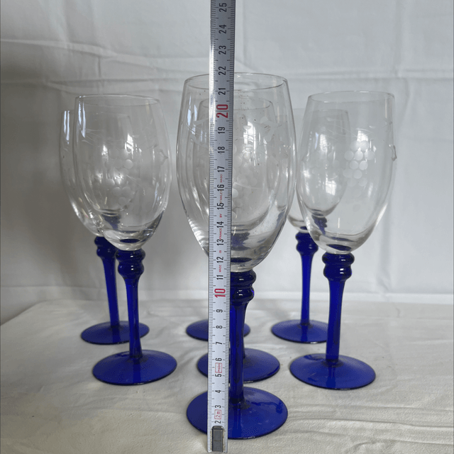 verre soufflé ciselé 