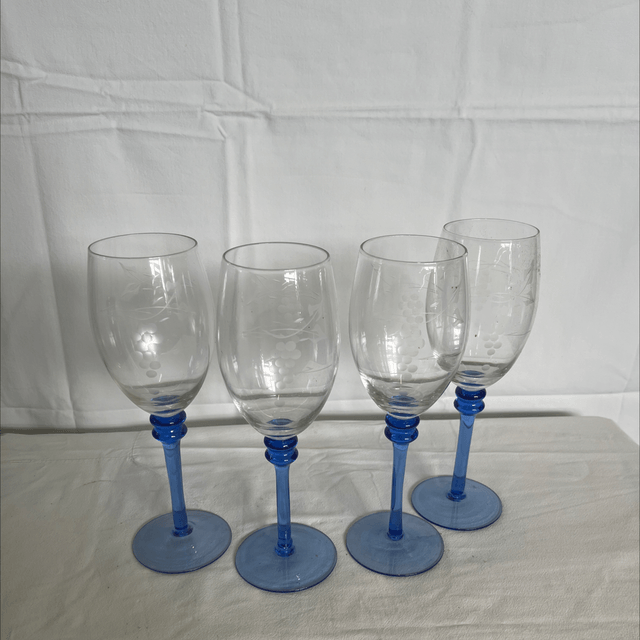 verre soufflé ciselé 