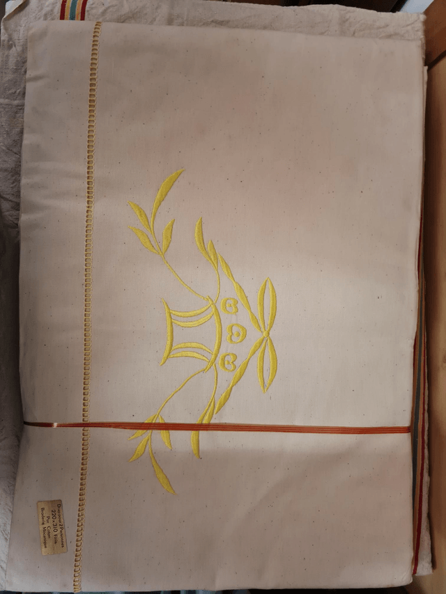Paire de drap vintage neuf 