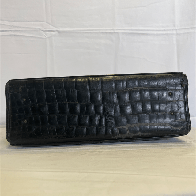 sac à main noir vintage cuir