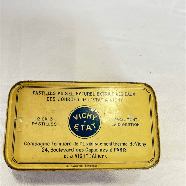 Ancienne boîte pastille vichy