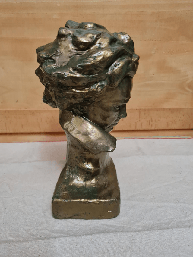 Buste plâtre Beethoven  vintage H25cm
