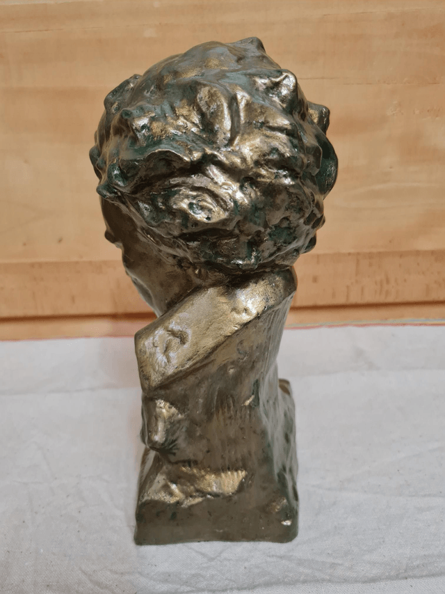 Buste plâtre Beethoven  vintage H25cm