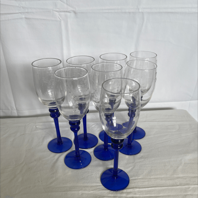 Verre soufflé ciselé 