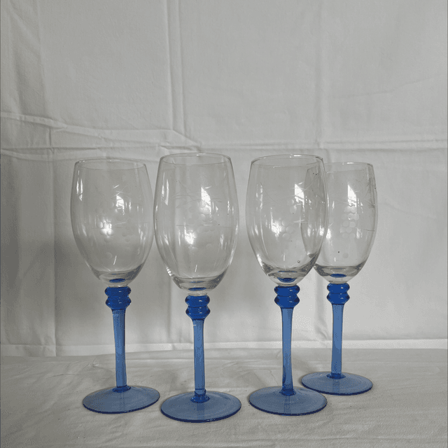 verre soufflé ciselé 